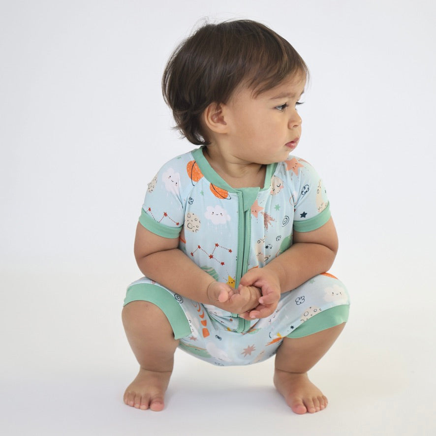 Cosmic - Short Zipp Romper
