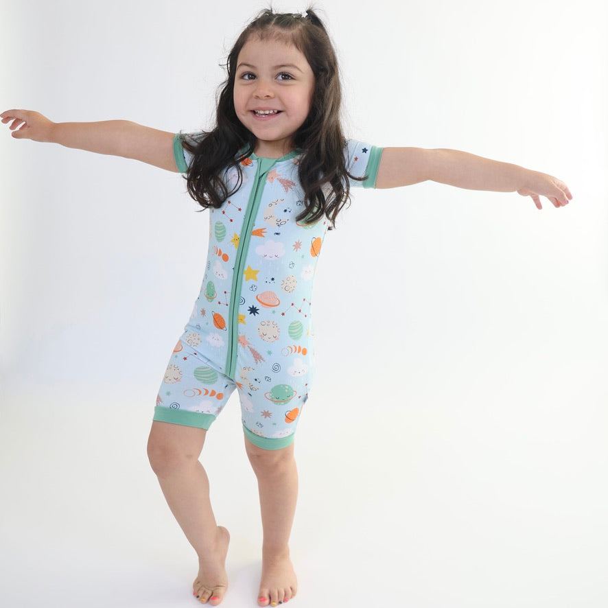 Cosmic - Short Zipp Romper